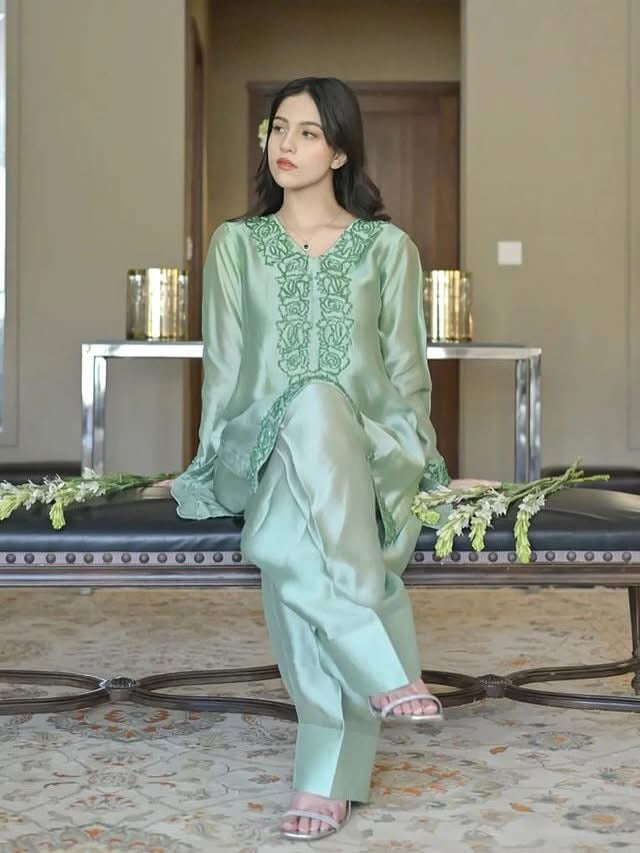 PASTEL MINT -PURE TUSSLE  SILK - ChoiceFabrics