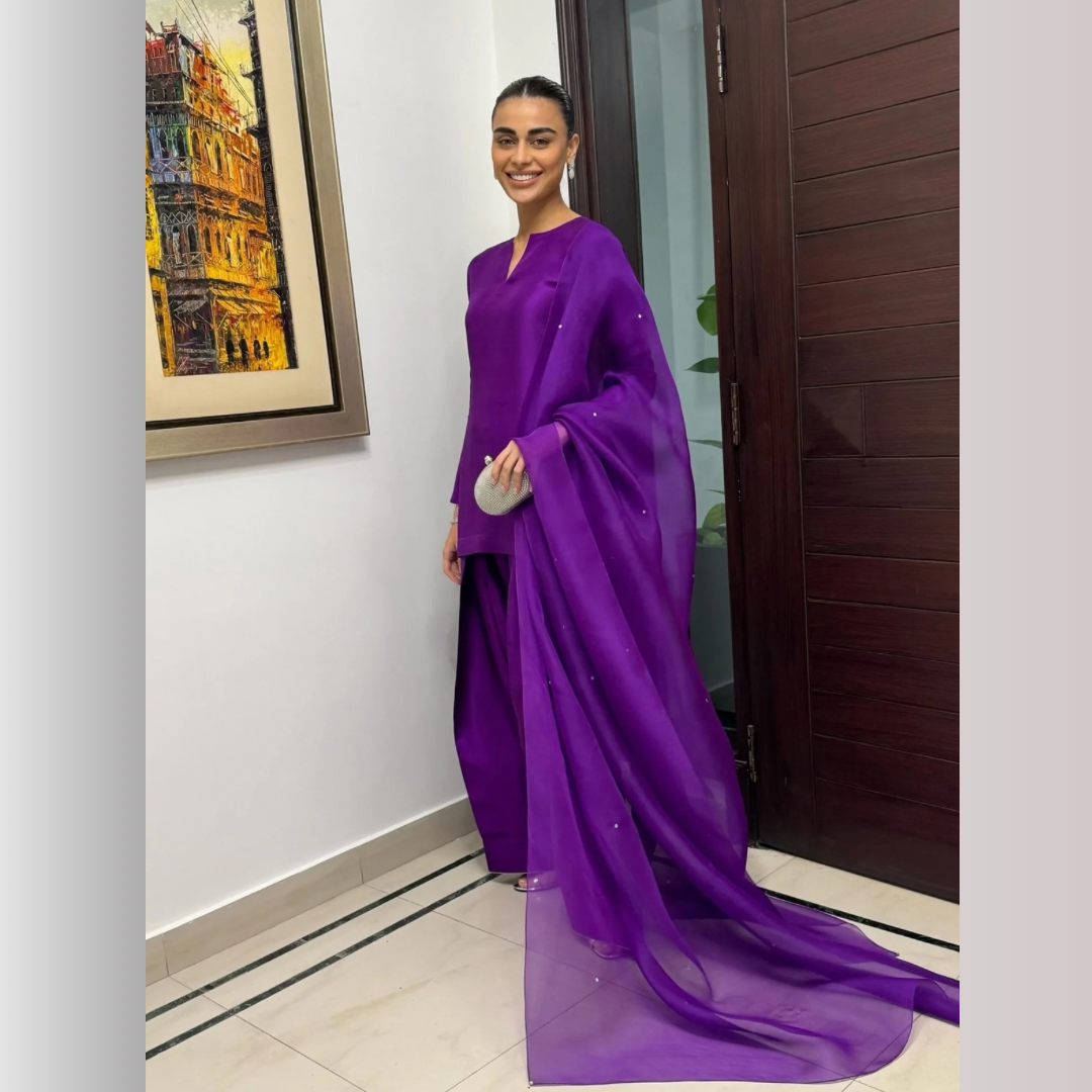 PURPLE RAIN-PURE RAW SILK ChoiceFabrics