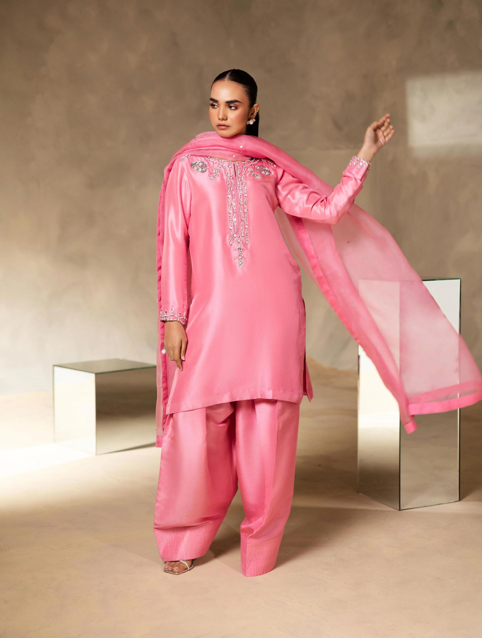 RIA PINK-PURE SILK Choice Fabrics